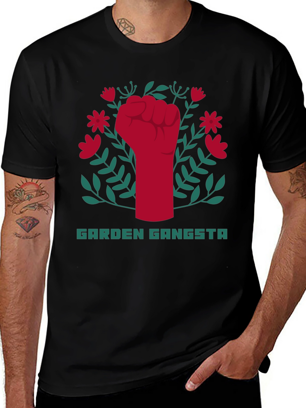Garden Gangsta T-Shirt - Bold Graphic Tee