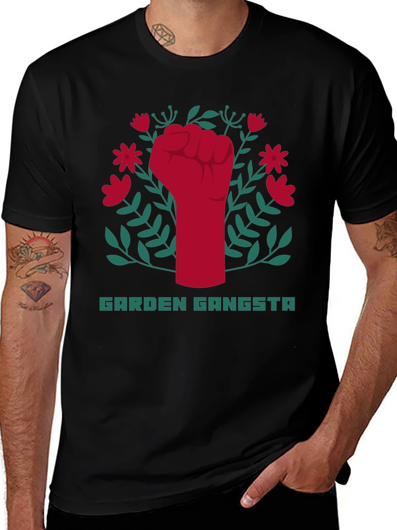 Garden Gangsta T-Shirt - Bold Graphic Tee