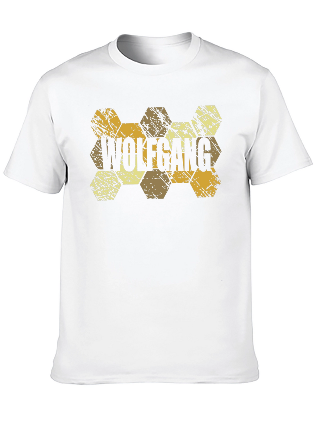 Wolfgang Hexagon Pattern Black T-Shirt