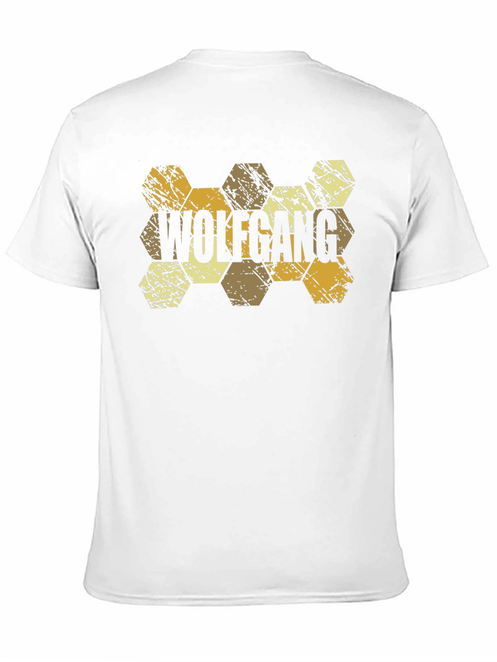 Wolfgang Hexagon Pattern Black T-Shirt