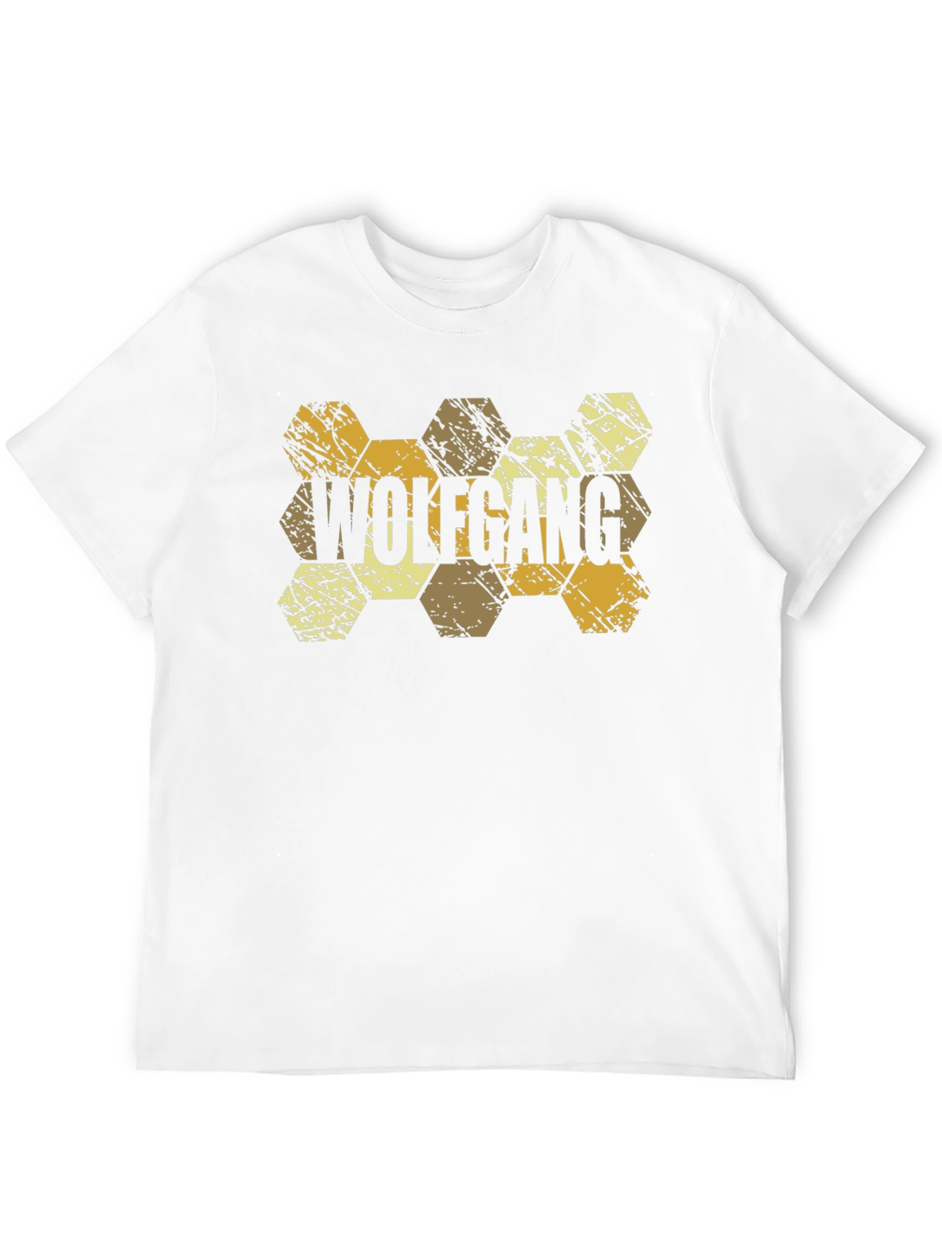 Wolfgang Hexagon Pattern Black T-Shirt