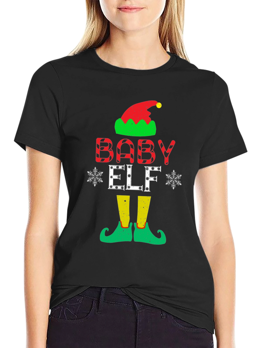 Baby Elf Christmas T-Shirt Festive Holiday Apparel