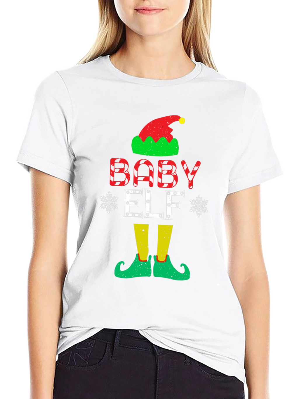 Baby Elf Christmas T-Shirt Festive Holiday Apparel