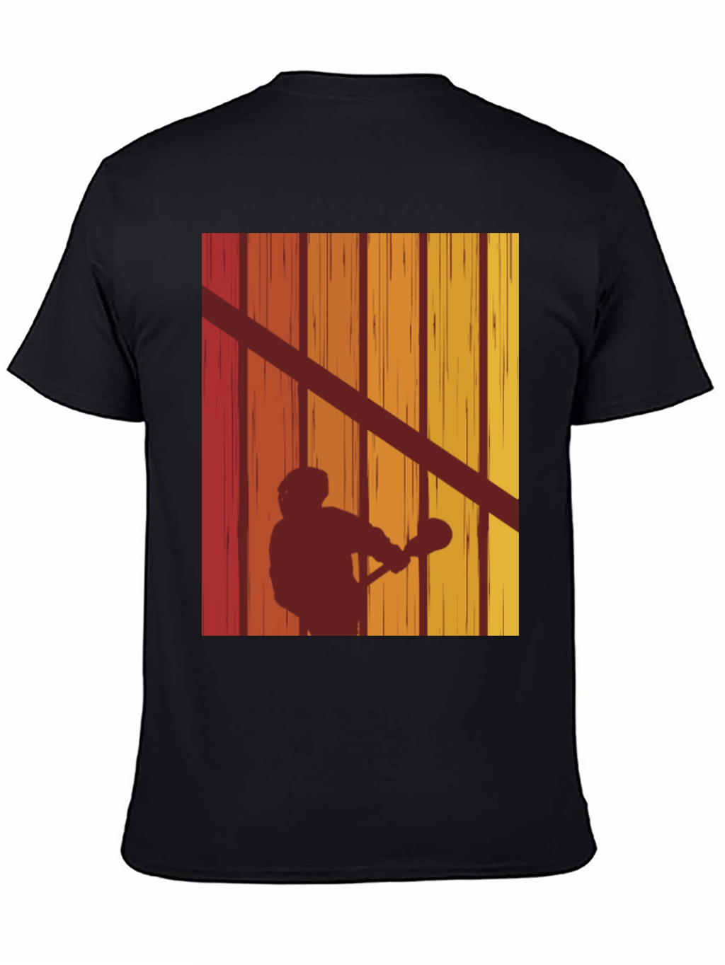 Retro Lacrosse Silhouette T-Shirt