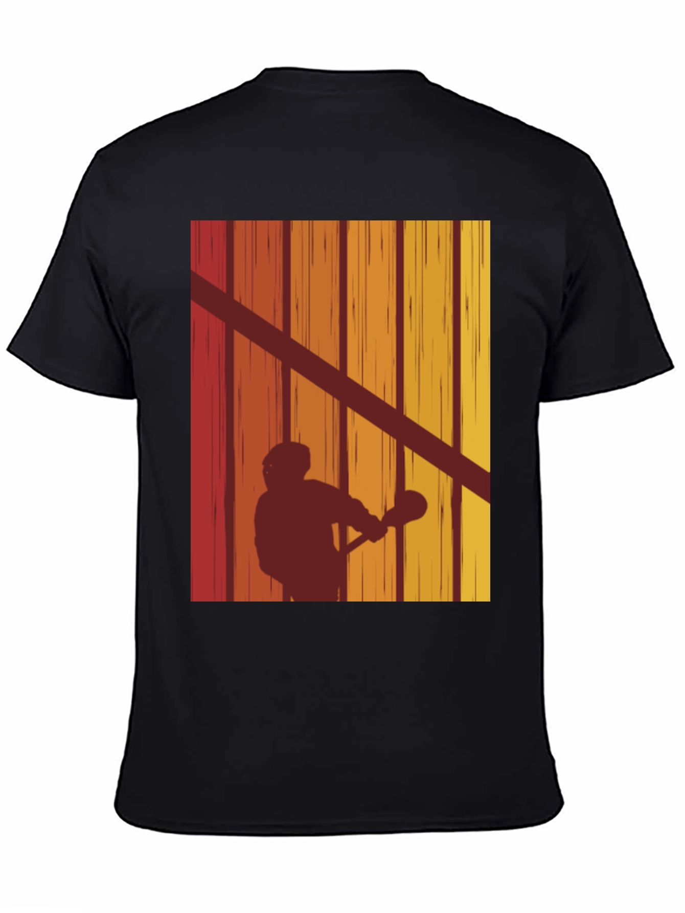 Retro Lacrosse Silhouette T-Shirt