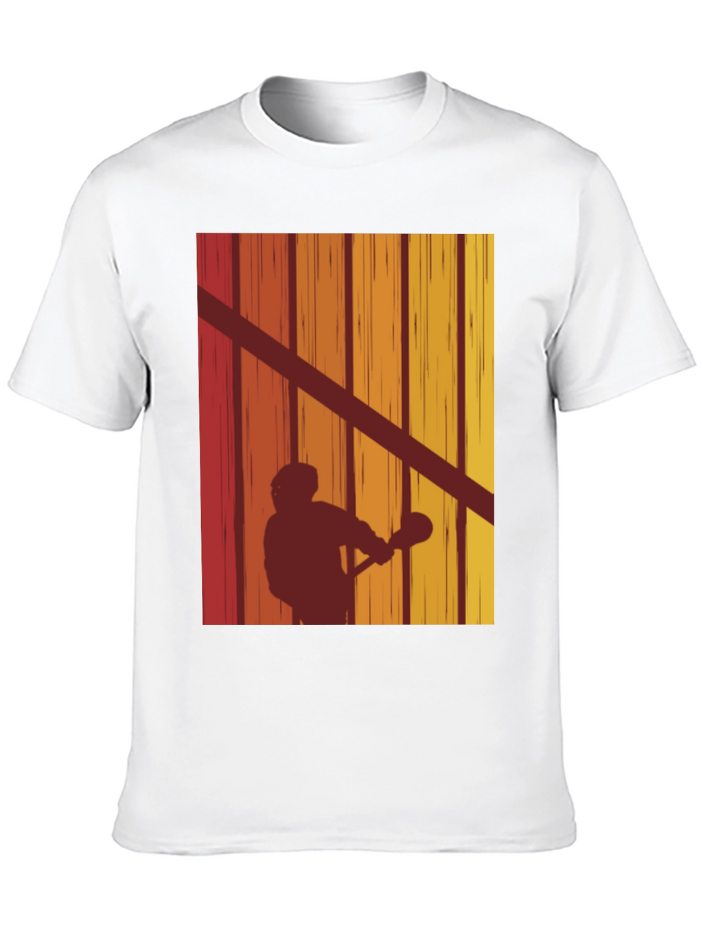 Retro Lacrosse Silhouette T-Shirt