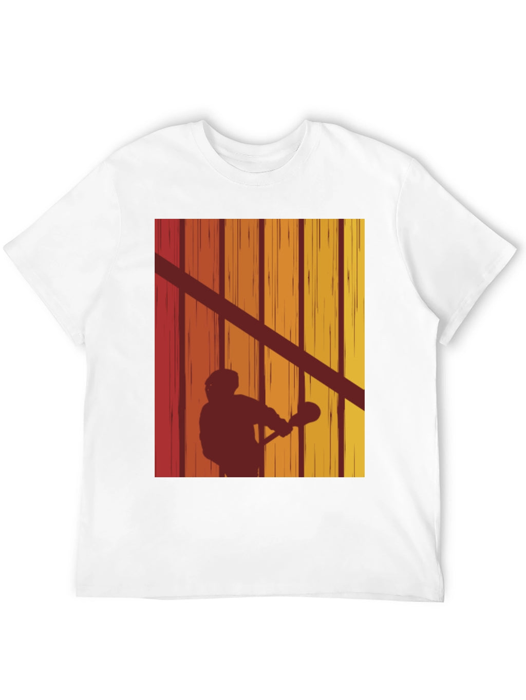 Retro Lacrosse Silhouette T-Shirt
