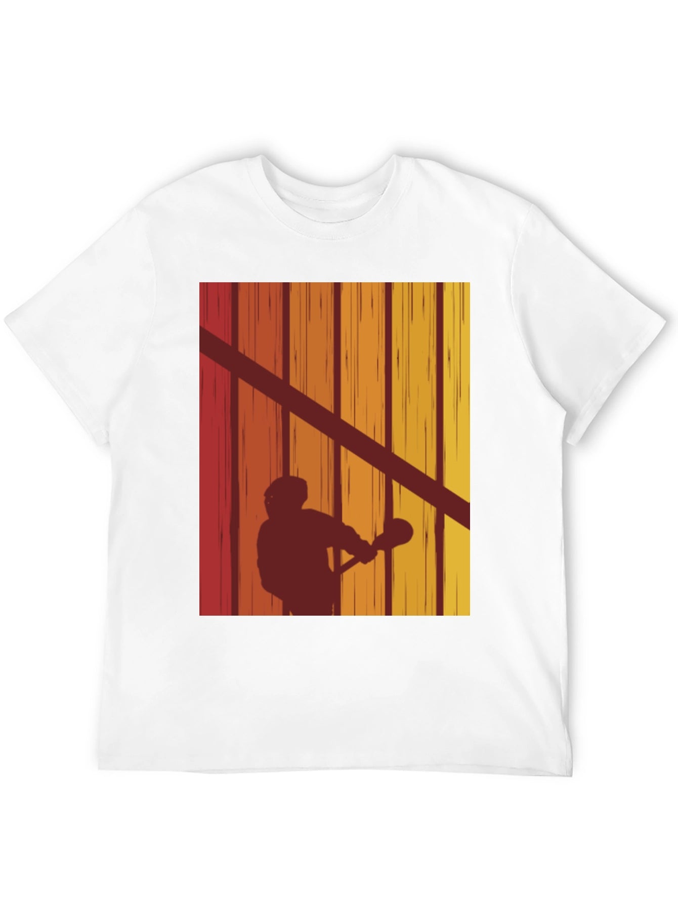 Retro Lacrosse Silhouette T-Shirt