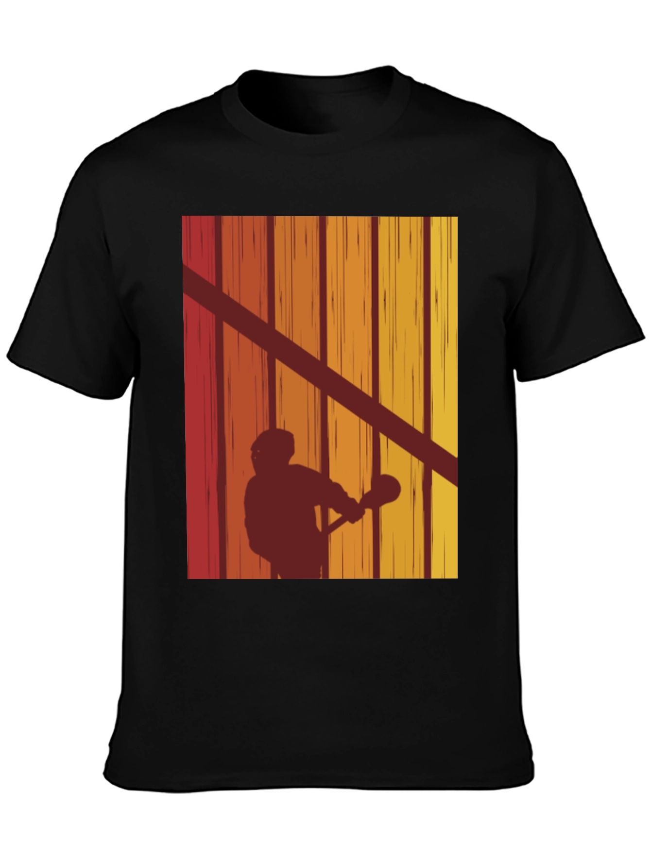 Retro Lacrosse Silhouette T-Shirt