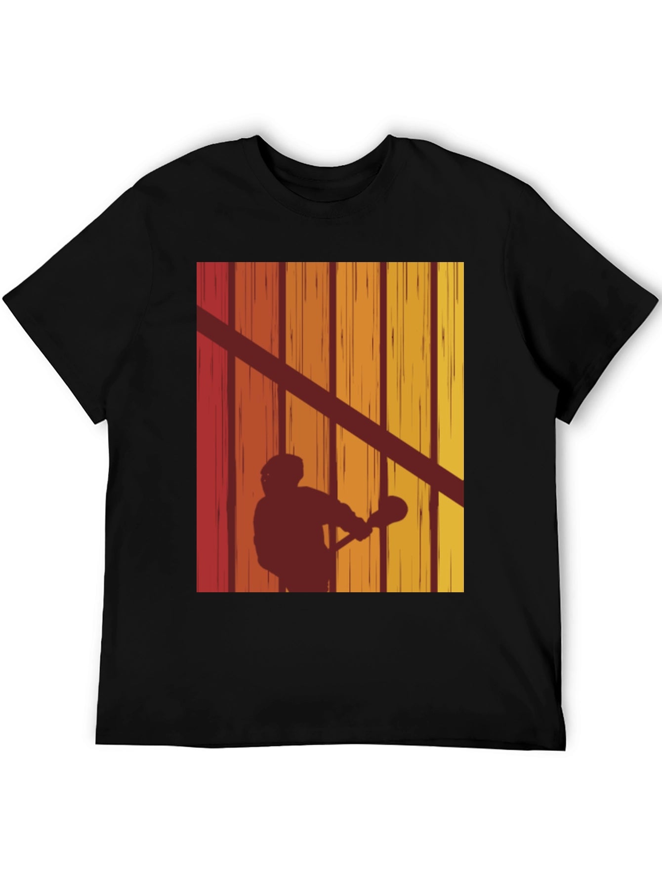 Retro Lacrosse Silhouette T-Shirt