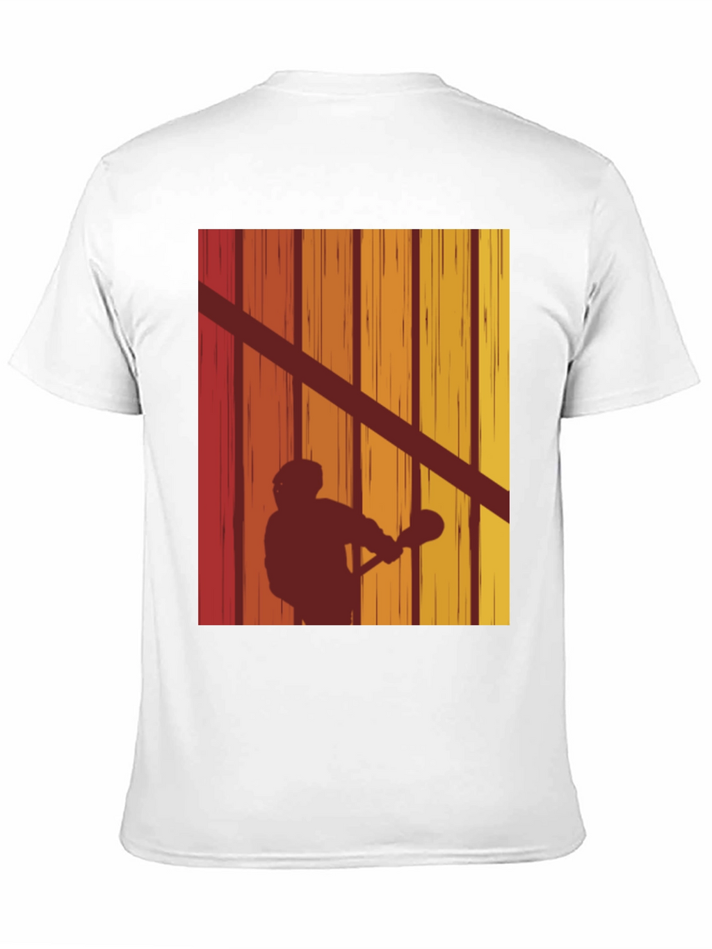 Retro Lacrosse Silhouette T-Shirt
