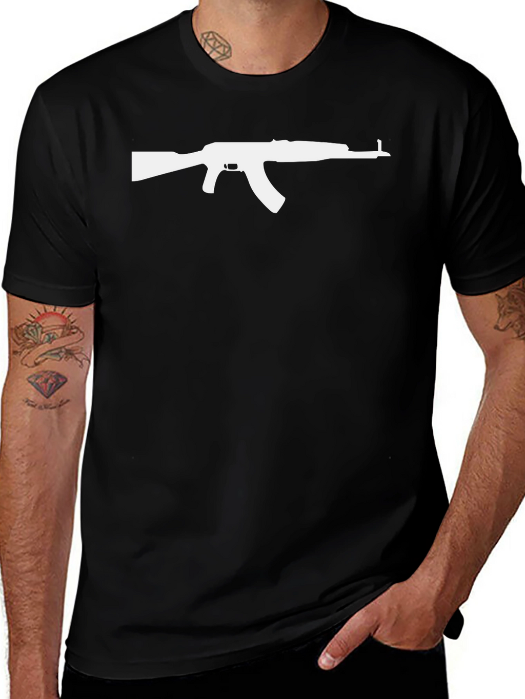 AK-47 Graphic T-Shirt - Bold Statement Tee