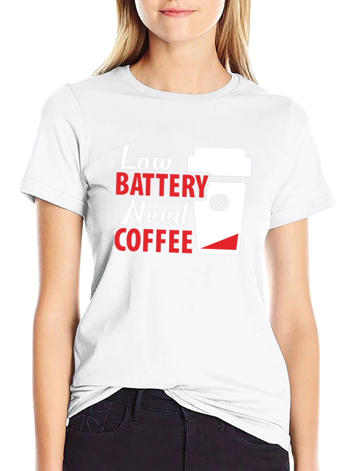 Low Battery Coffee T-Shirt - Unisex