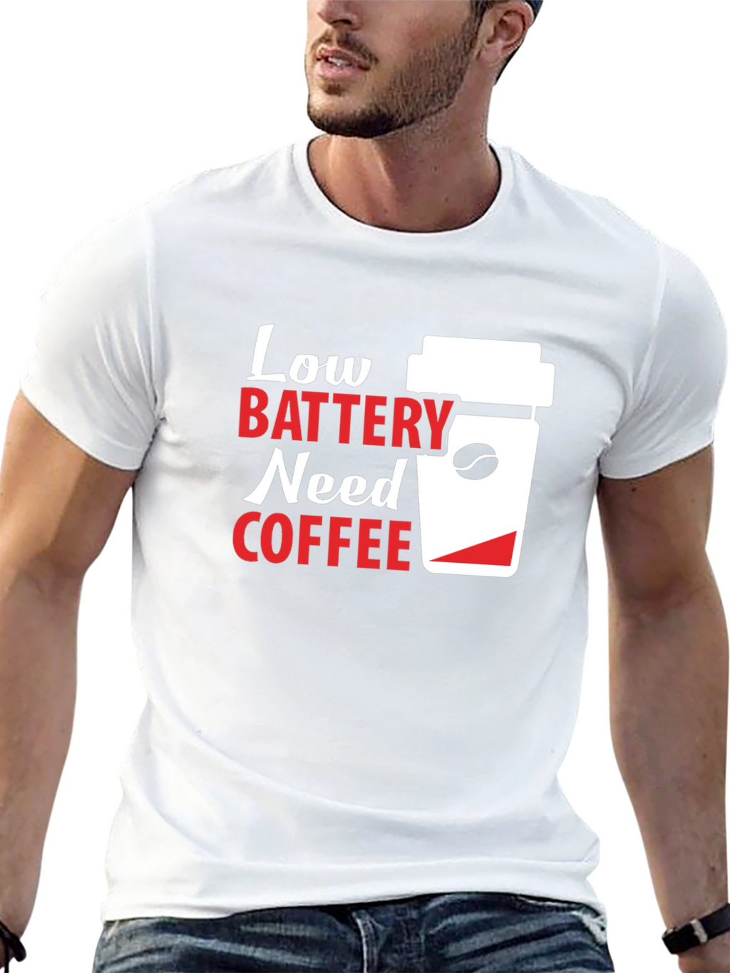 Low Battery Coffee T-Shirt - Unisex