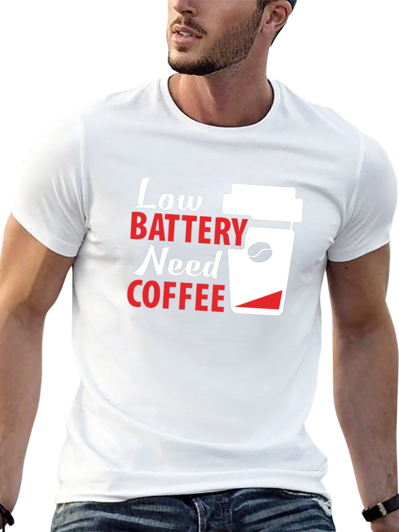 Low Battery Coffee T-Shirt - Unisex