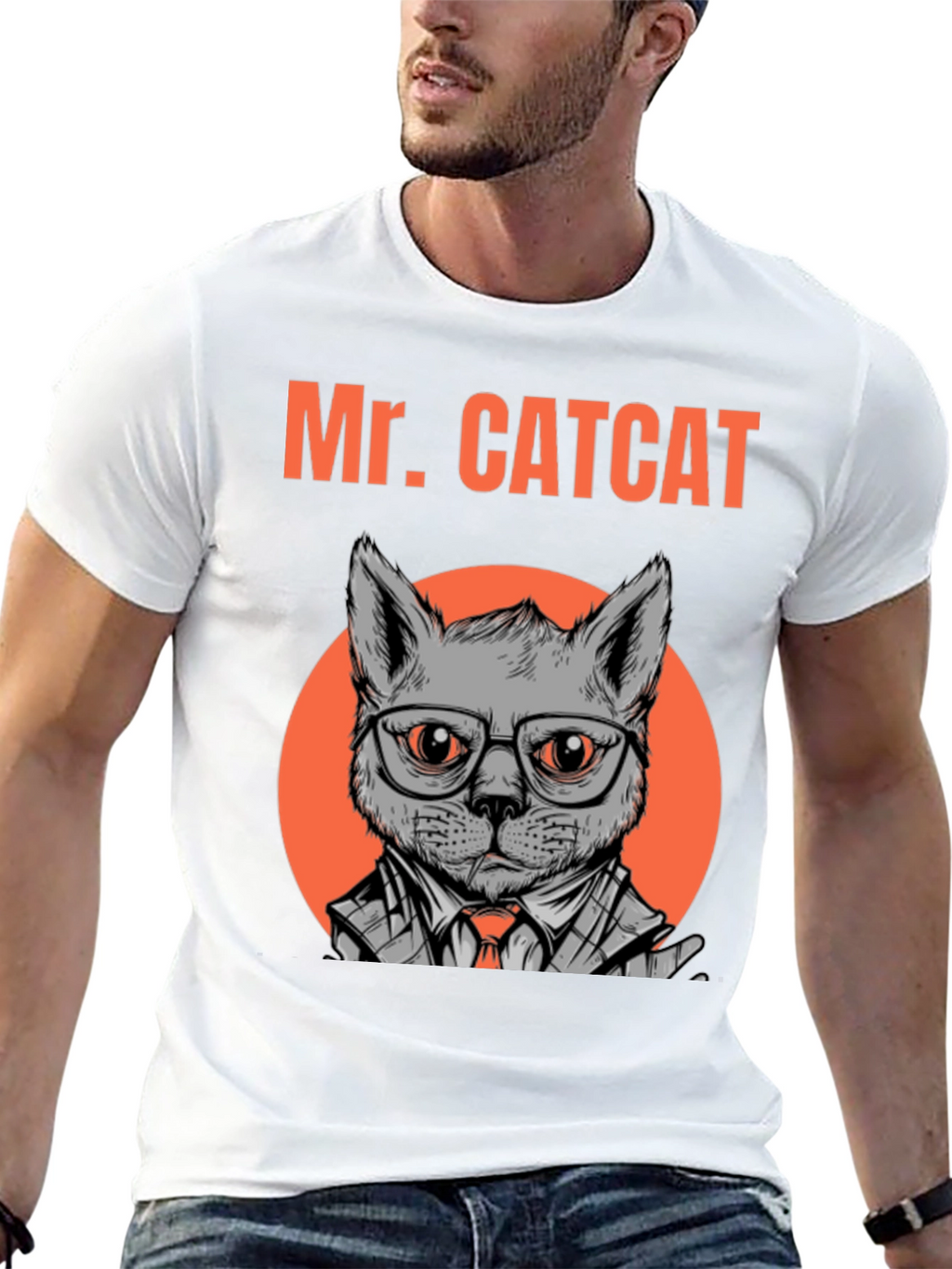 Mr. CATCAT T-Shirt - Cool Cat Graphic Tee
