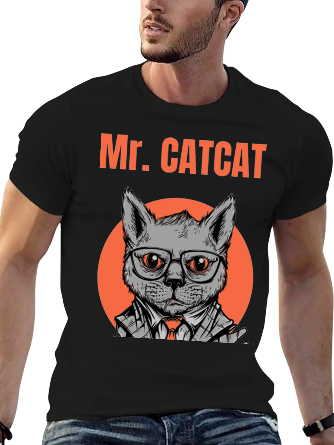 Mr. CATCAT T-Shirt - Cool Cat Graphic Tee