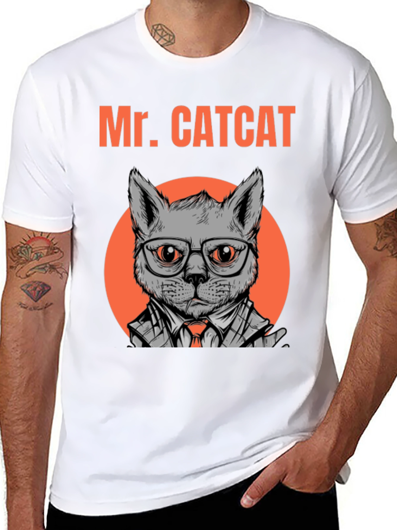 Mr. CATCAT T-Shirt - Cool Cat Graphic Tee