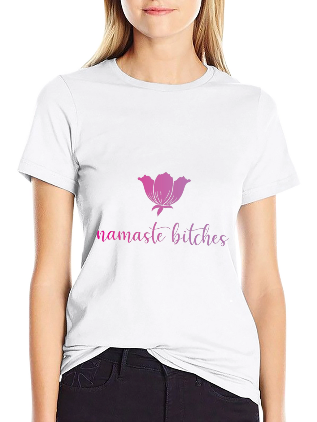 Namaste Bitches Black T-Shirt