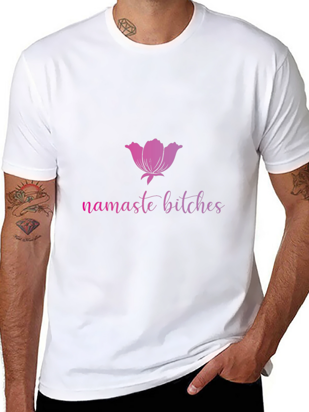 Namaste Bitches Black T-Shirt
