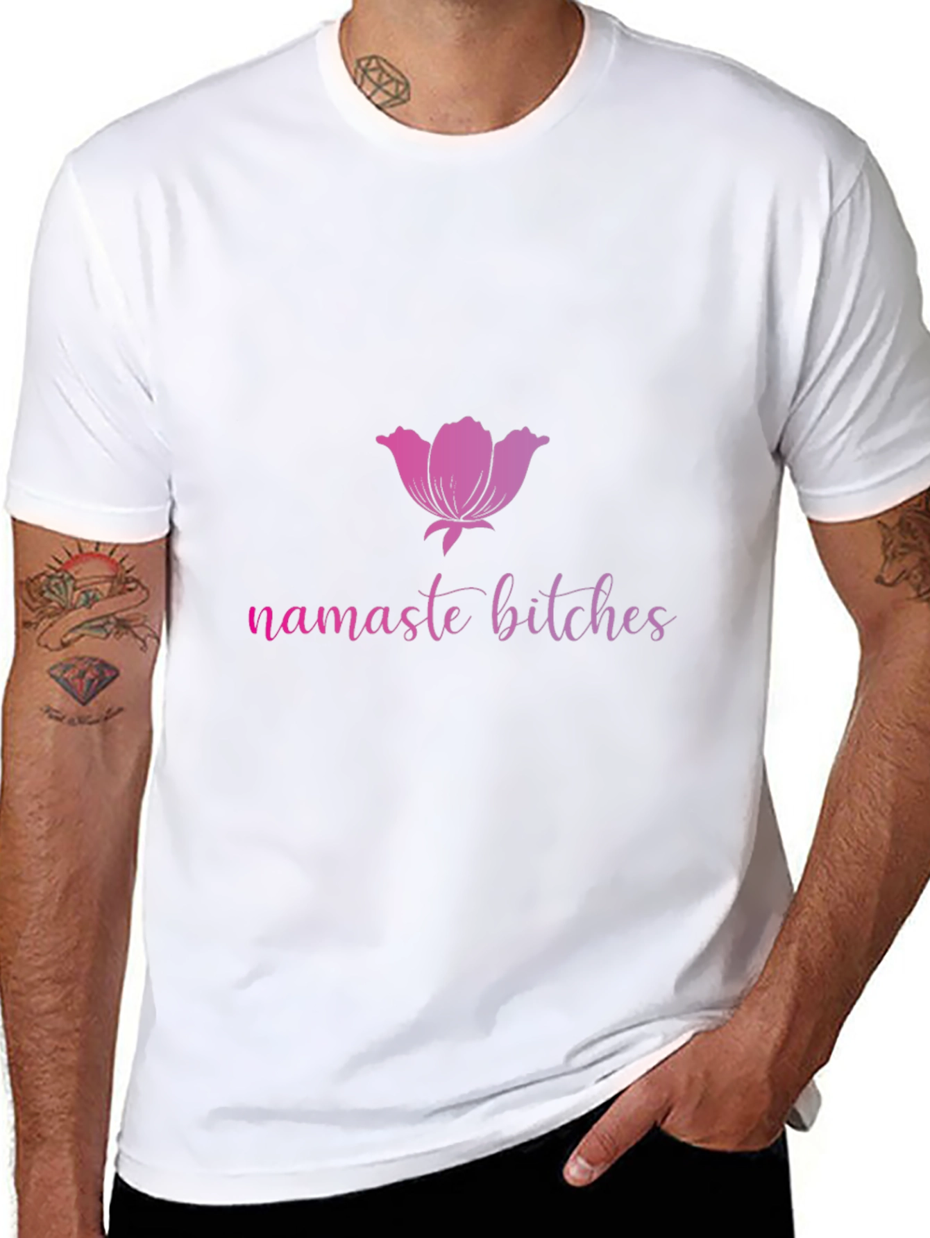 Namaste Bitches Black T-Shirt