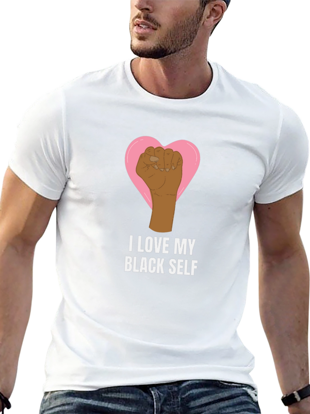 I Love My Black Self Graphic T-Shirt