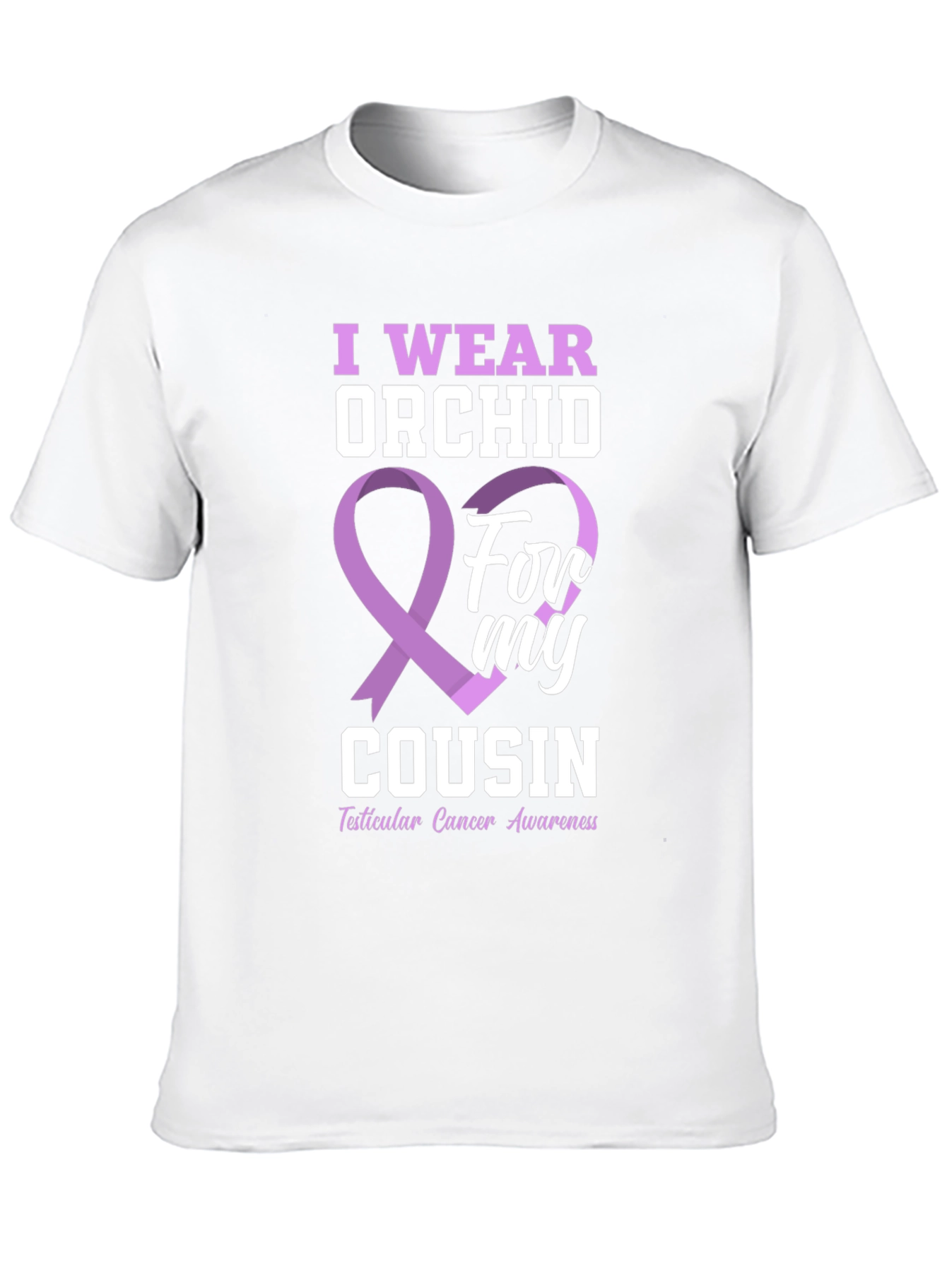 I Wear Orchid For My Cousin T-Shirt