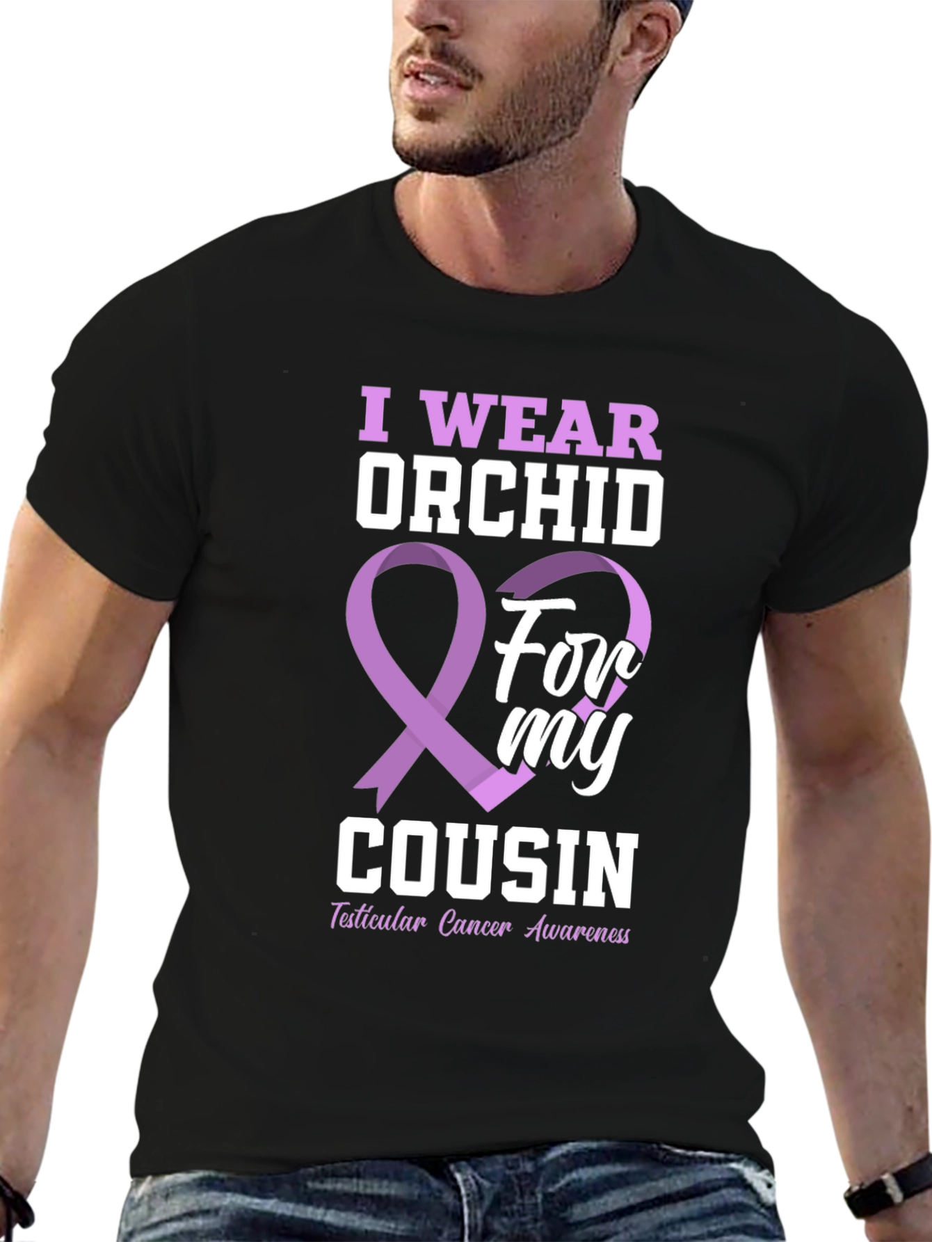 I Wear Orchid For My Cousin T-Shirt
