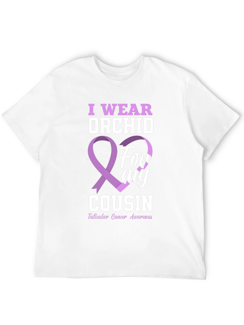I Wear Orchid For My Cousin T-Shirt