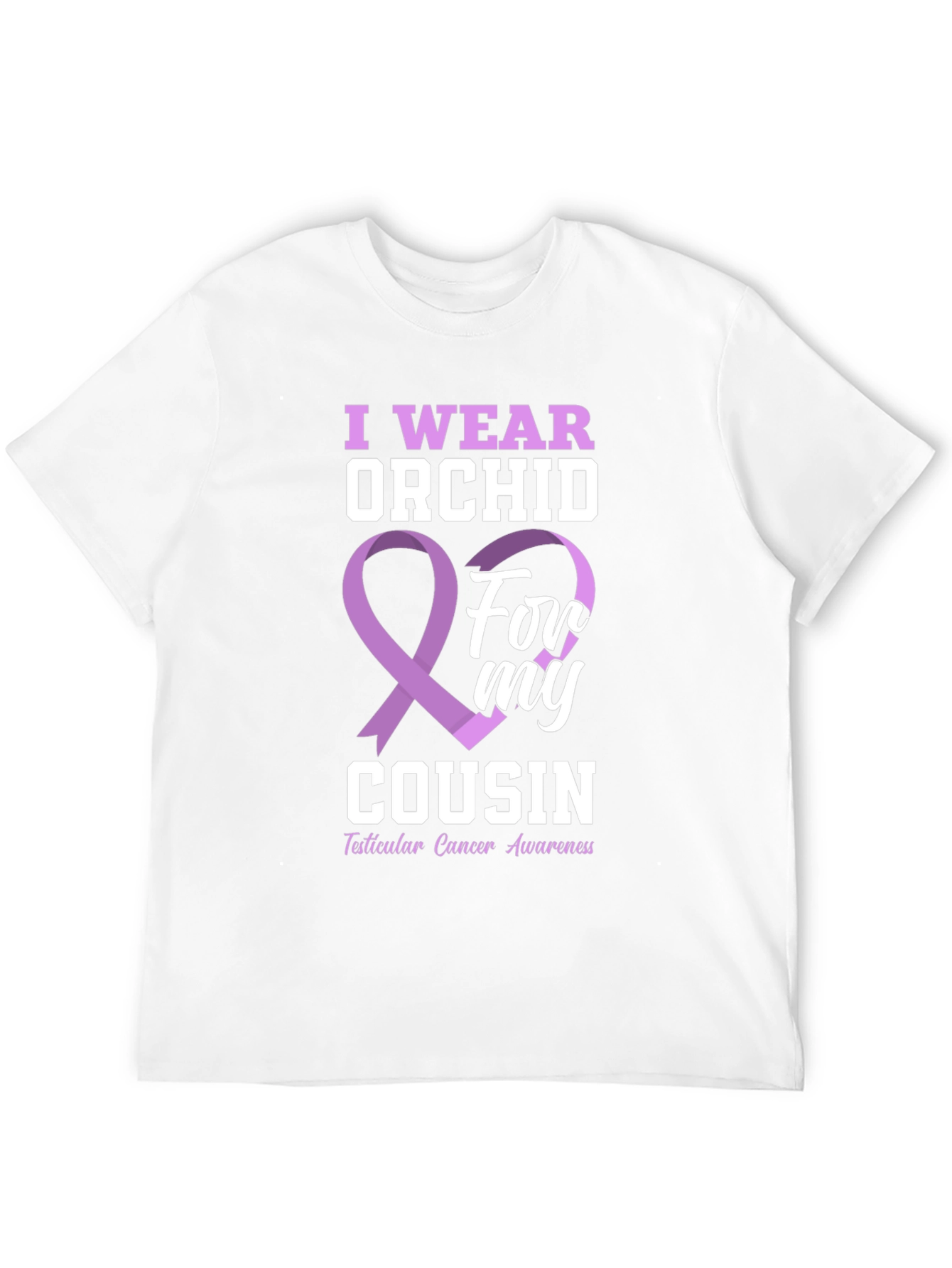 I Wear Orchid For My Cousin T-Shirt