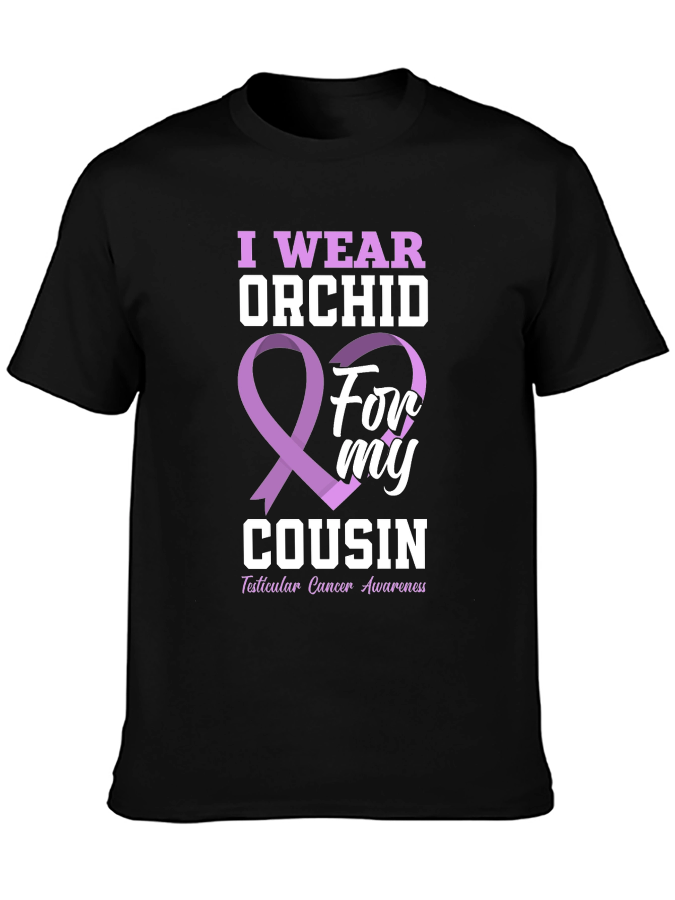 I Wear Orchid For My Cousin T-Shirt