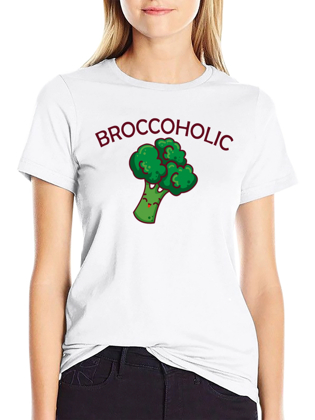 Broccoholic Funny Broccoli Graphic T-Shirt