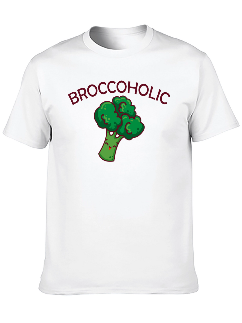 Broccoholic Funny Broccoli Graphic T-Shirt