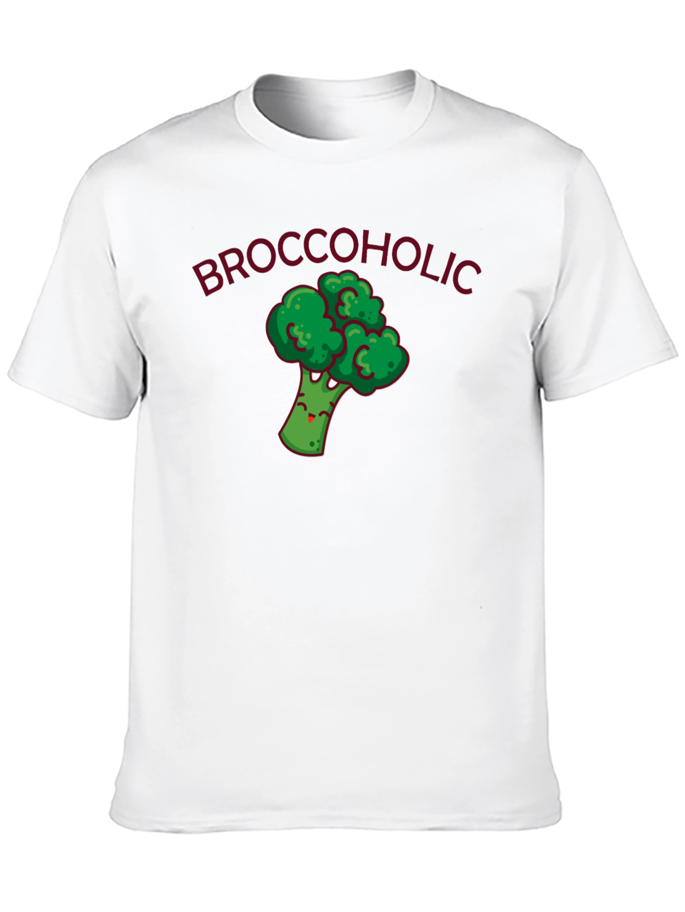 Broccoholic Funny Broccoli Graphic T-Shirt