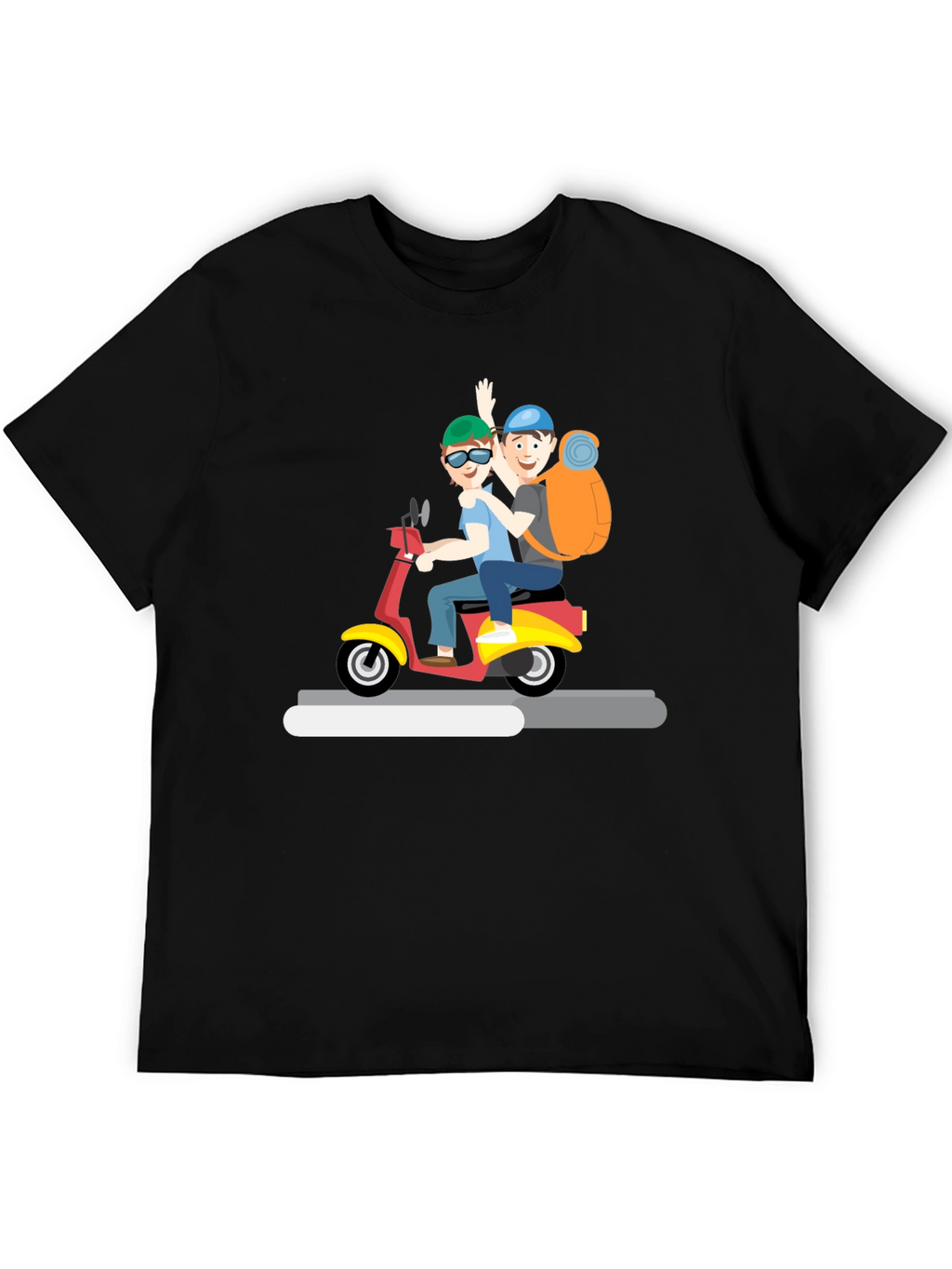 Cartoon Scooter Ride T-Shirt