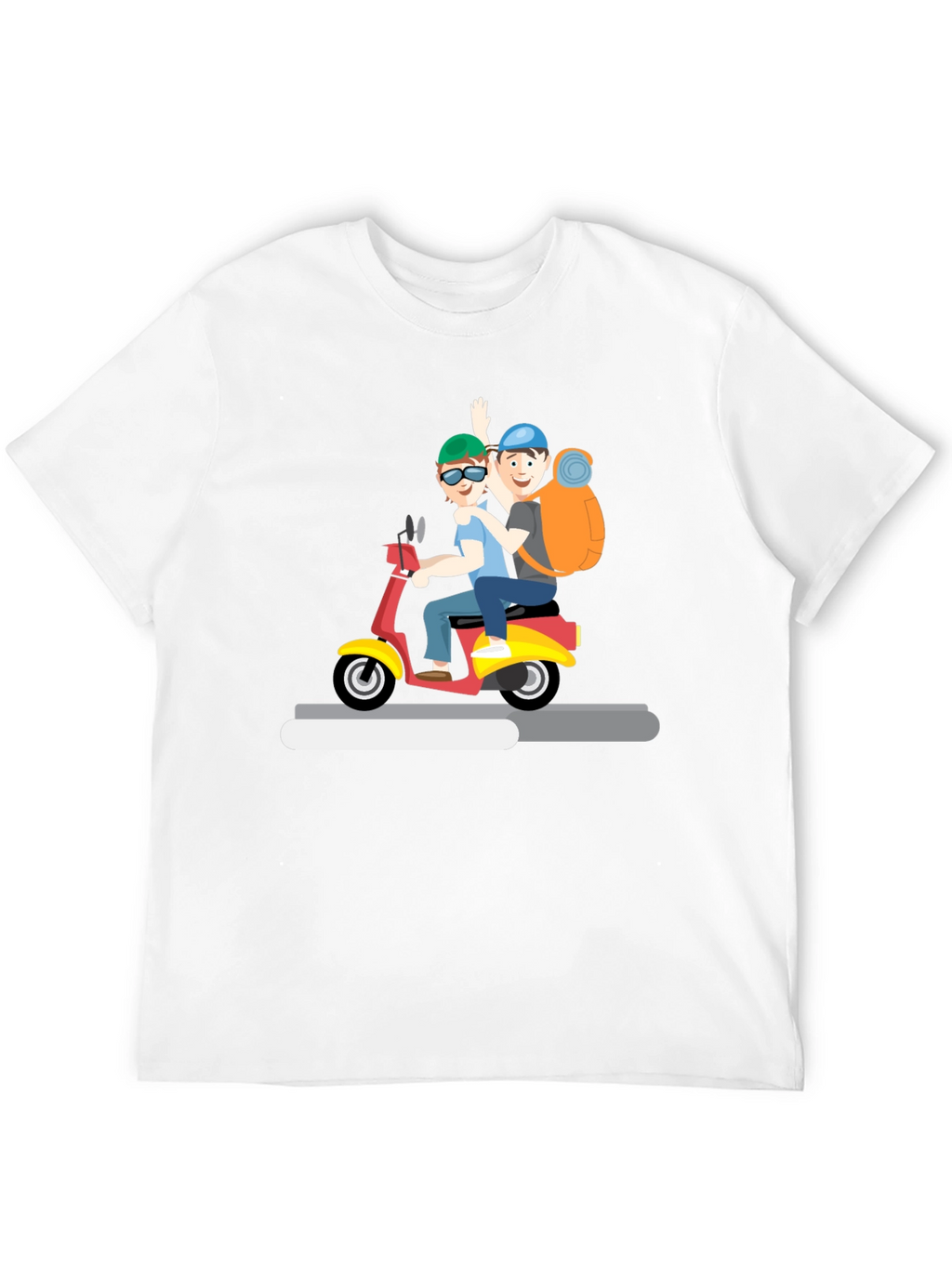 Cartoon Scooter Ride T-Shirt