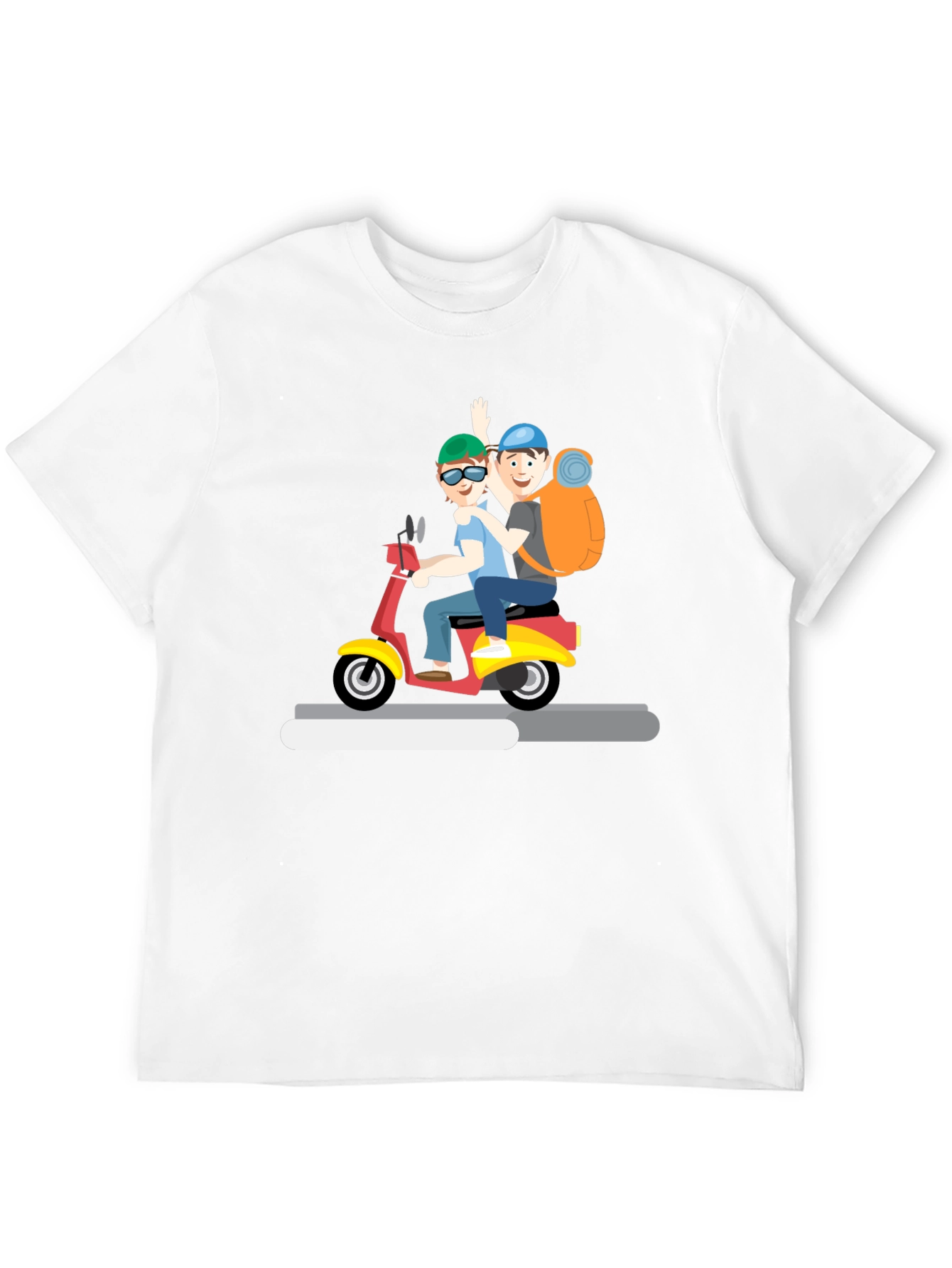 Cartoon Scooter Ride T-Shirt