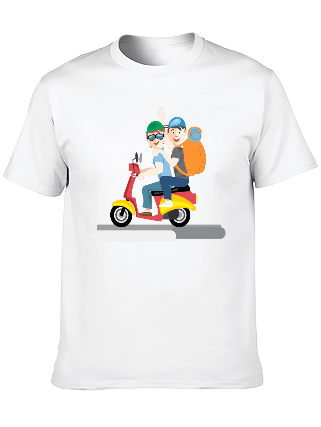 Cartoon Scooter Ride T-Shirt