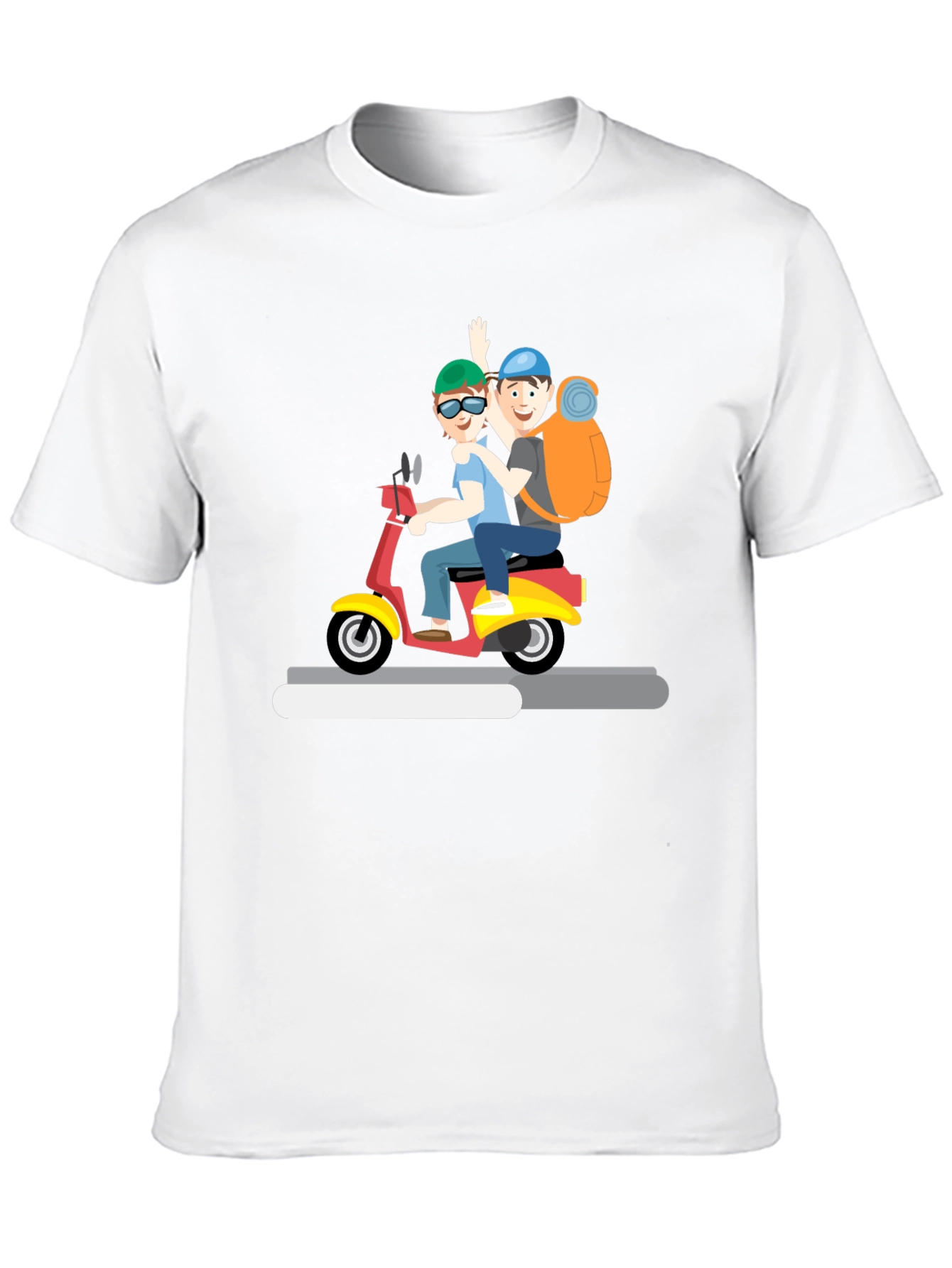 Cartoon Scooter Ride T-Shirt