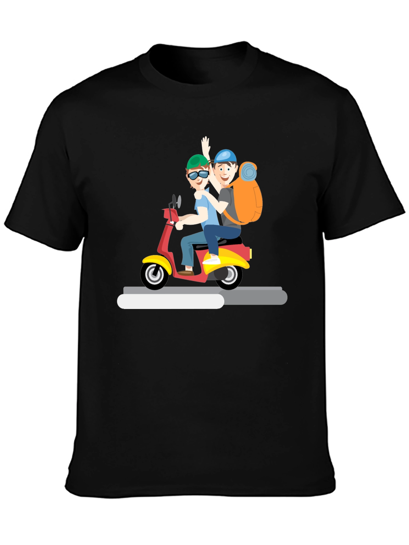 Cartoon Scooter Ride T-Shirt