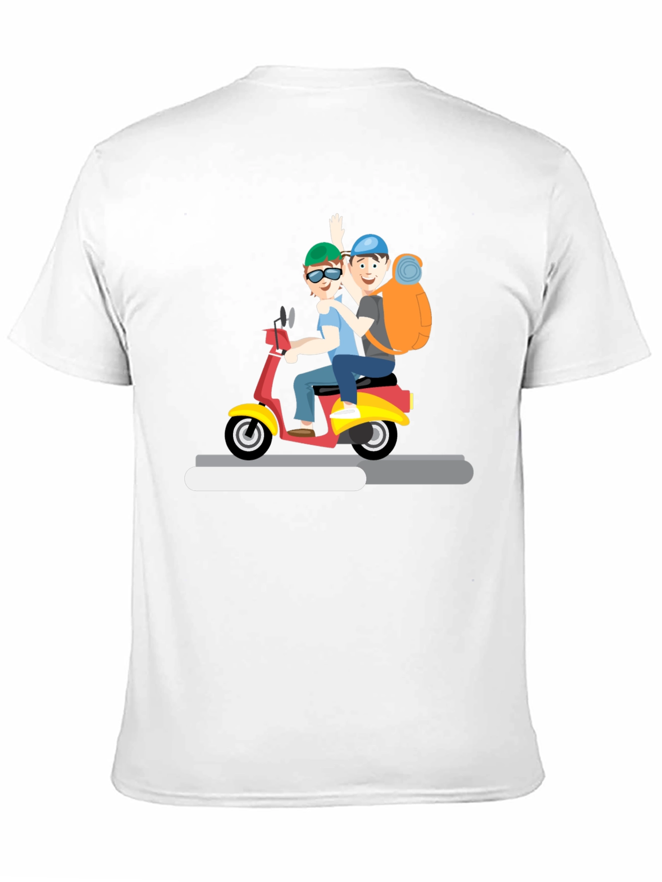 Cartoon Scooter Ride T-Shirt