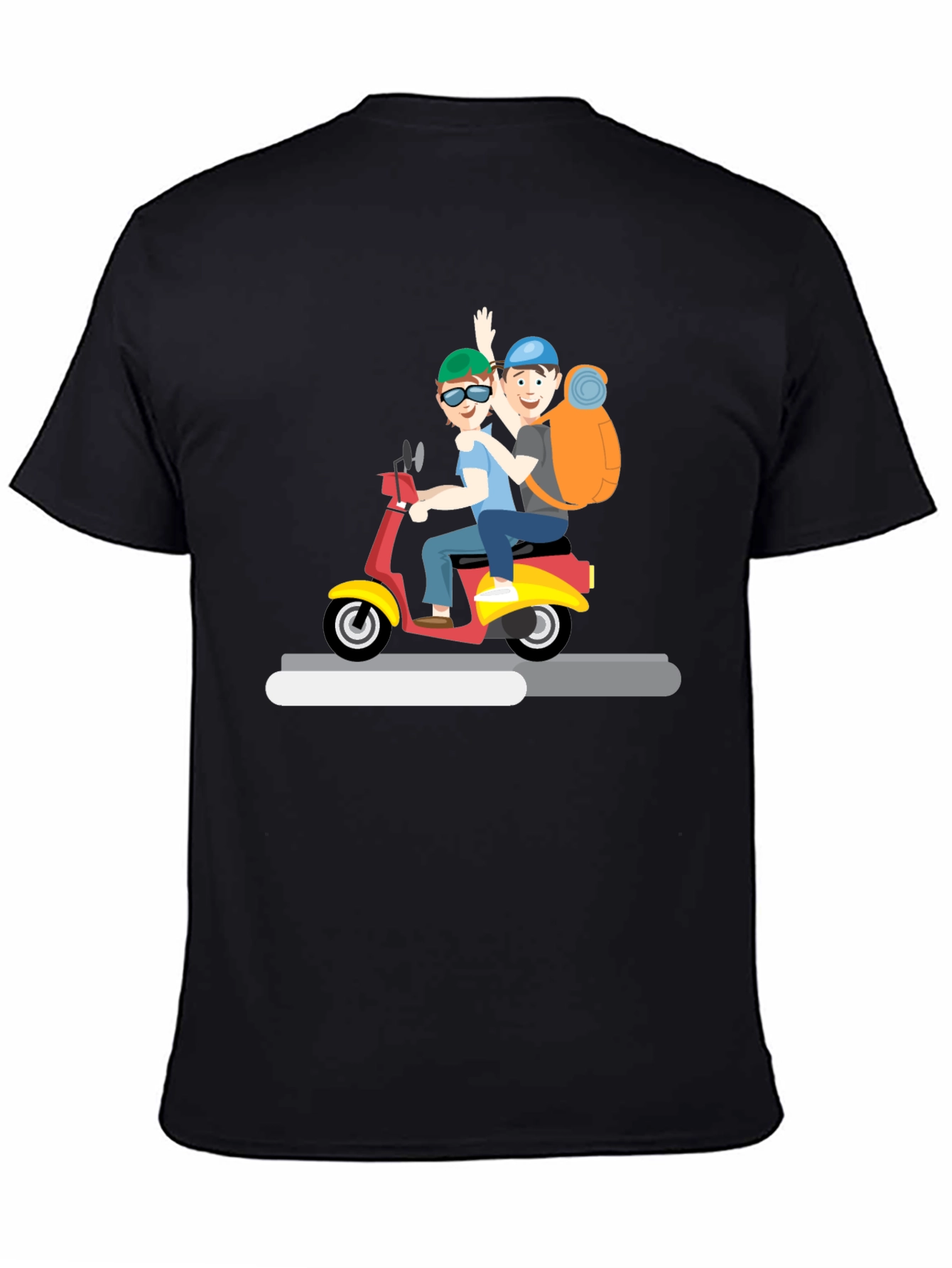 Cartoon Scooter Ride T-Shirt