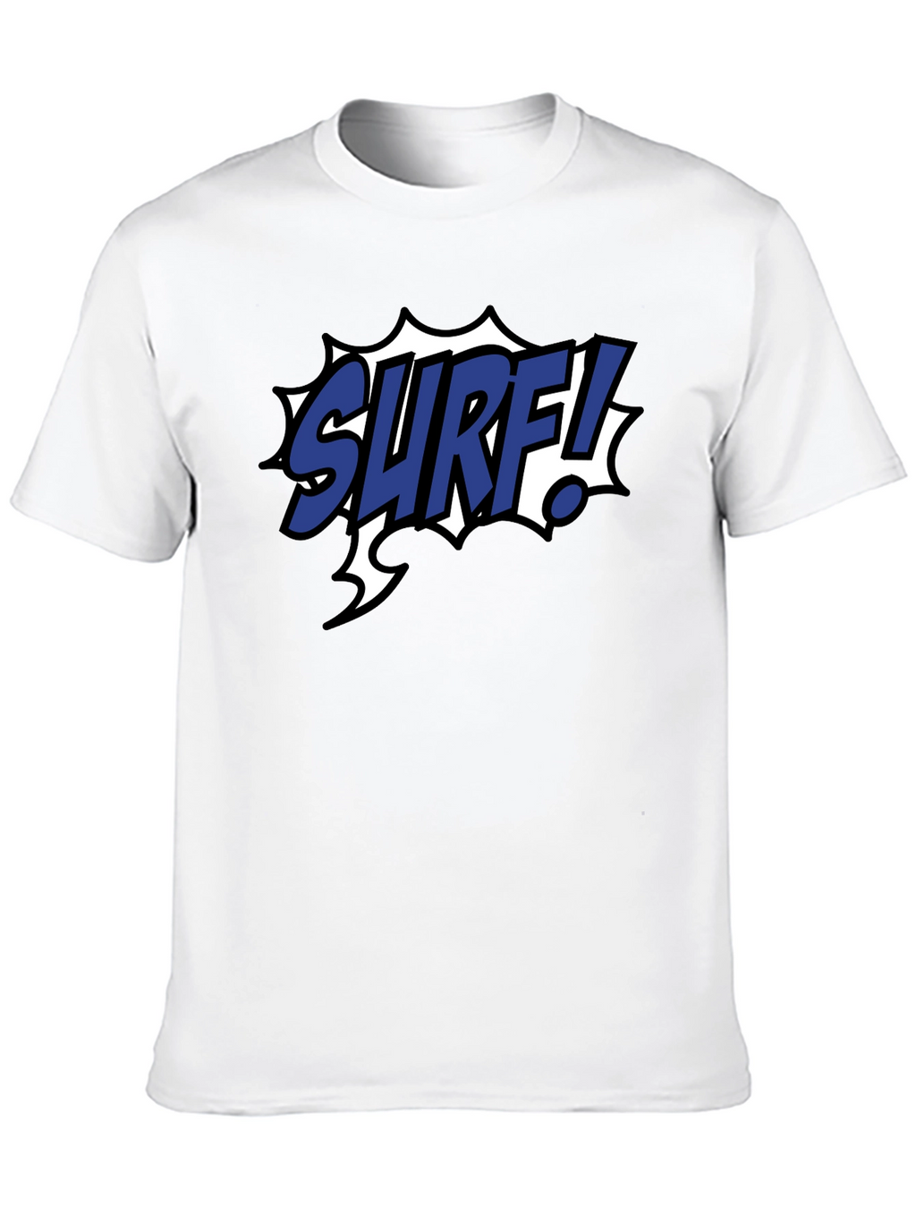 Surf Graphic Tee - Black Cotton Blend