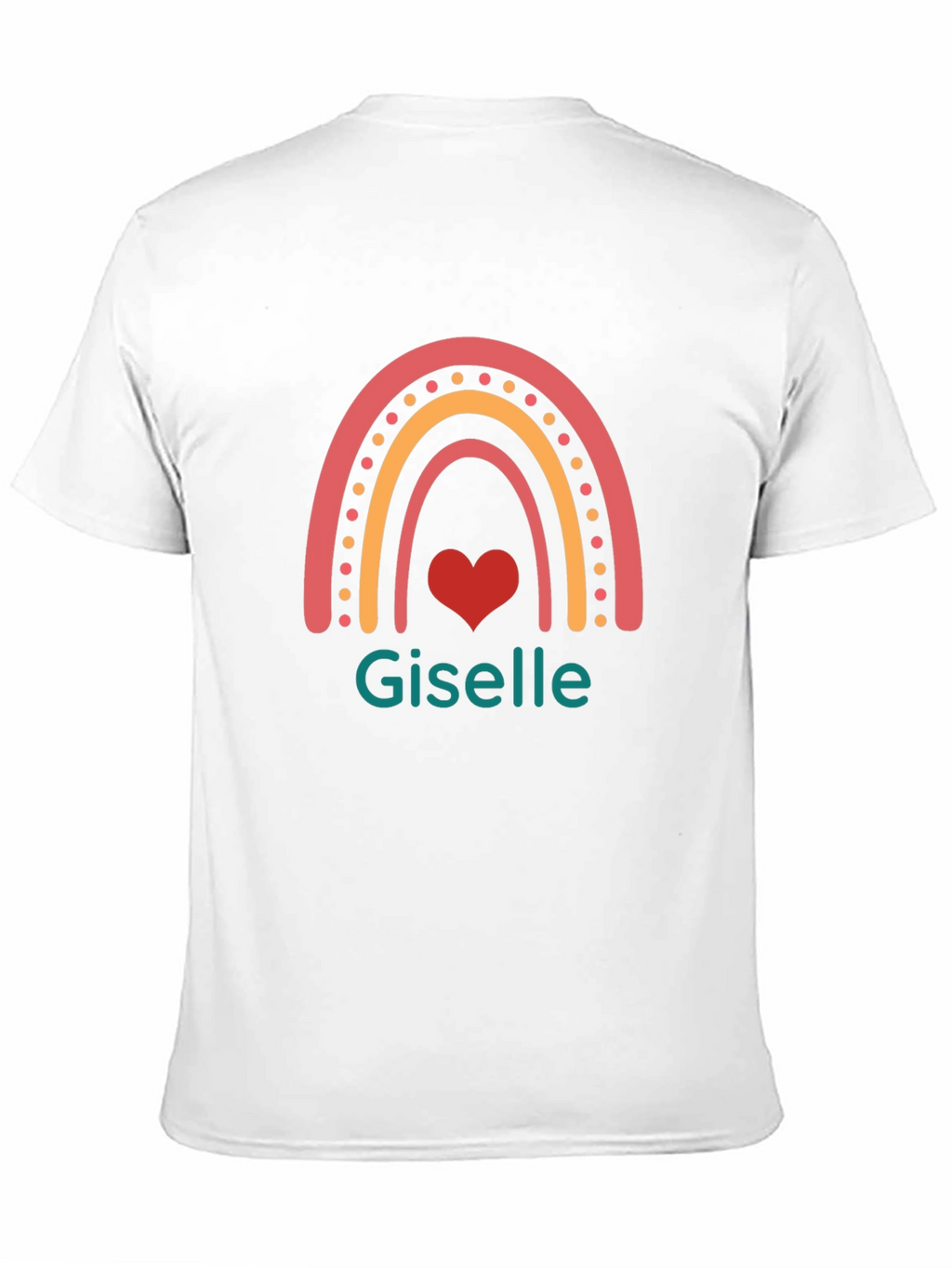 Personalized Rainbow Heart T-Shirt