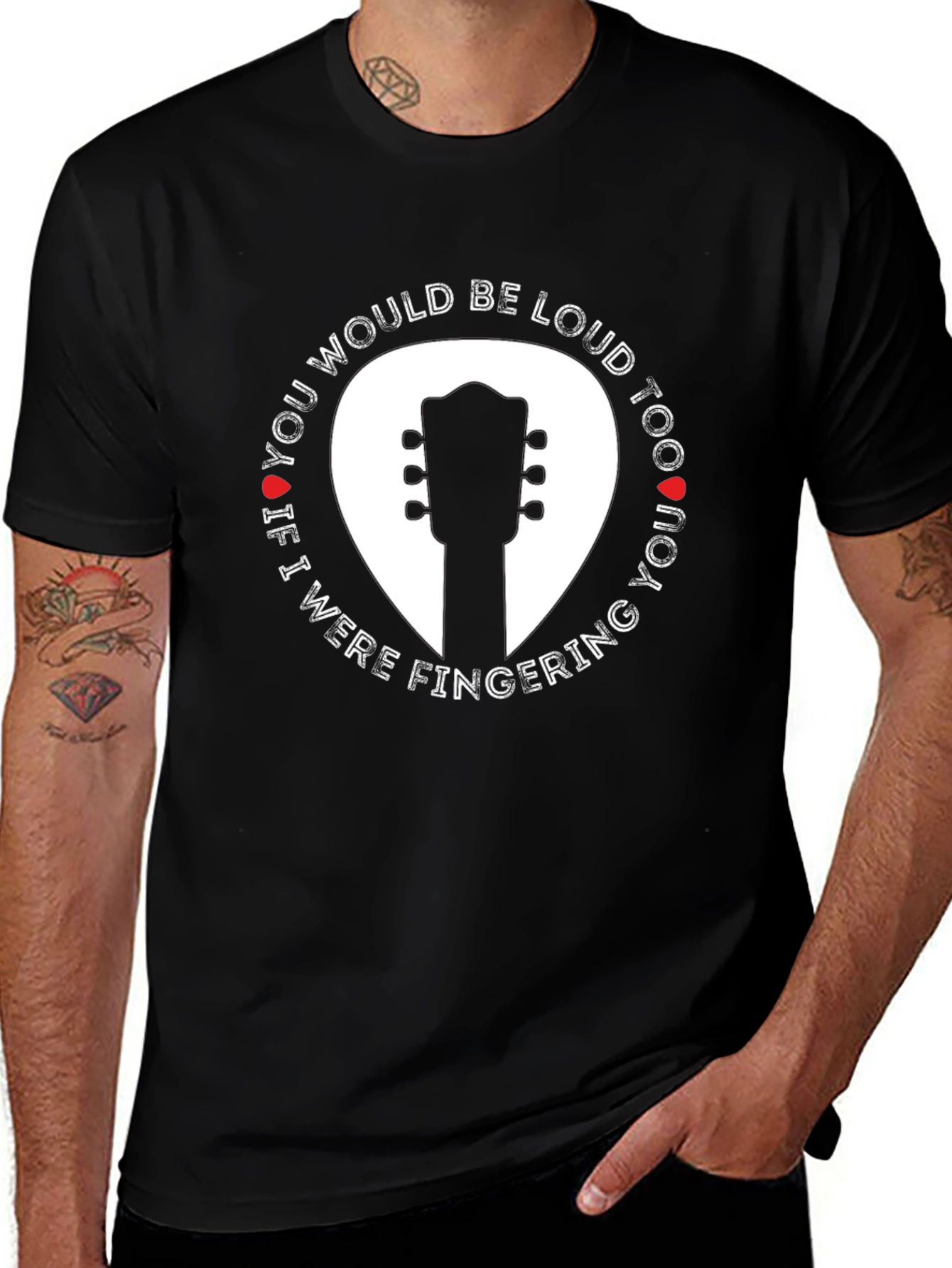 Guitar Fingering Funny T-Shirt - Music Lover Tee