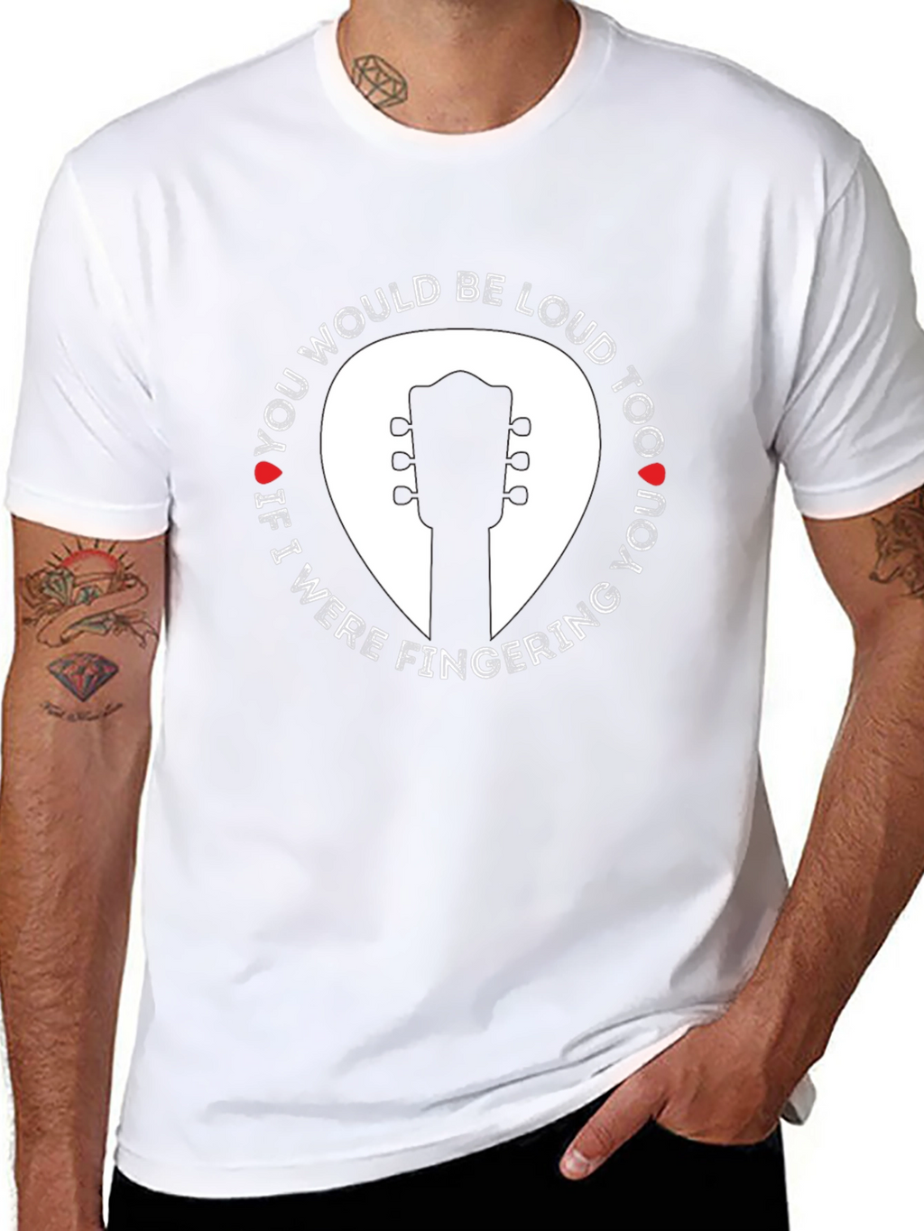 Guitar Fingering Funny T-Shirt - Music Lover Tee