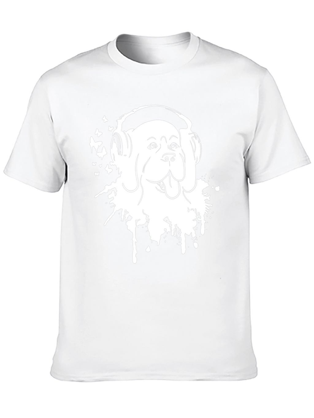 Dog Headphones T-Shirt - Stylish Graphic Tee