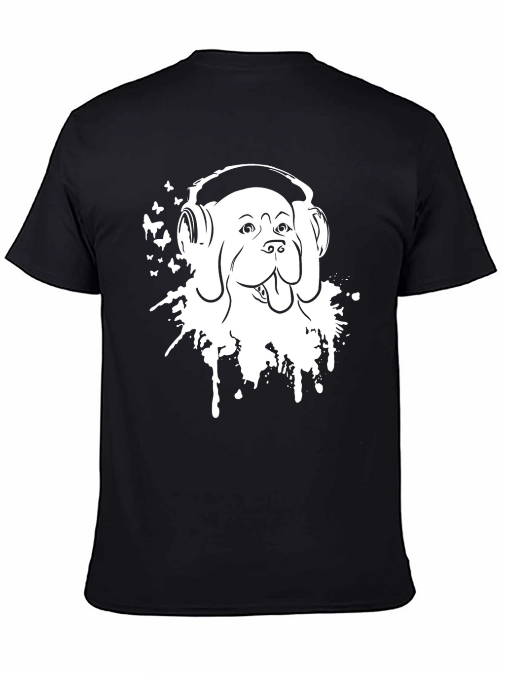 Dog Headphones T-Shirt - Stylish Graphic Tee