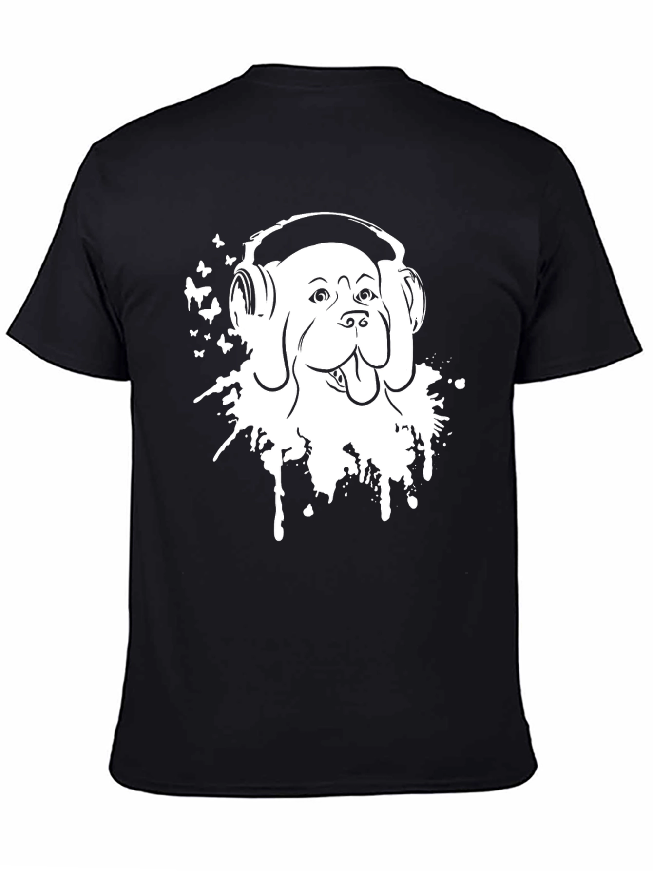 Dog Headphones T-Shirt - Stylish Graphic Tee