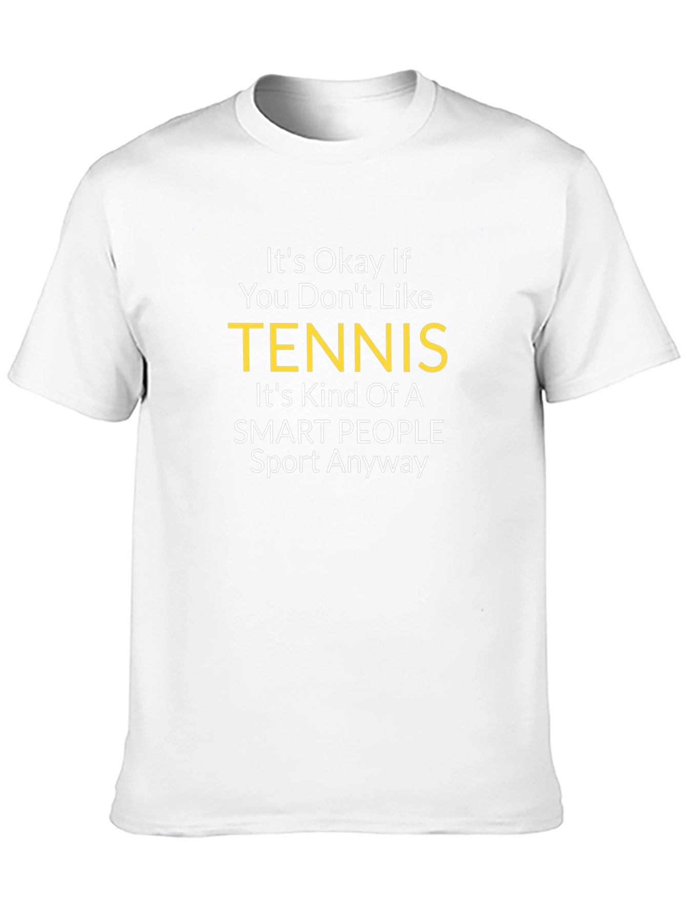Funny Tennis T-Shirt - Smart People Sport